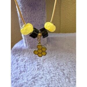 honeycomb hive pendant Necklace